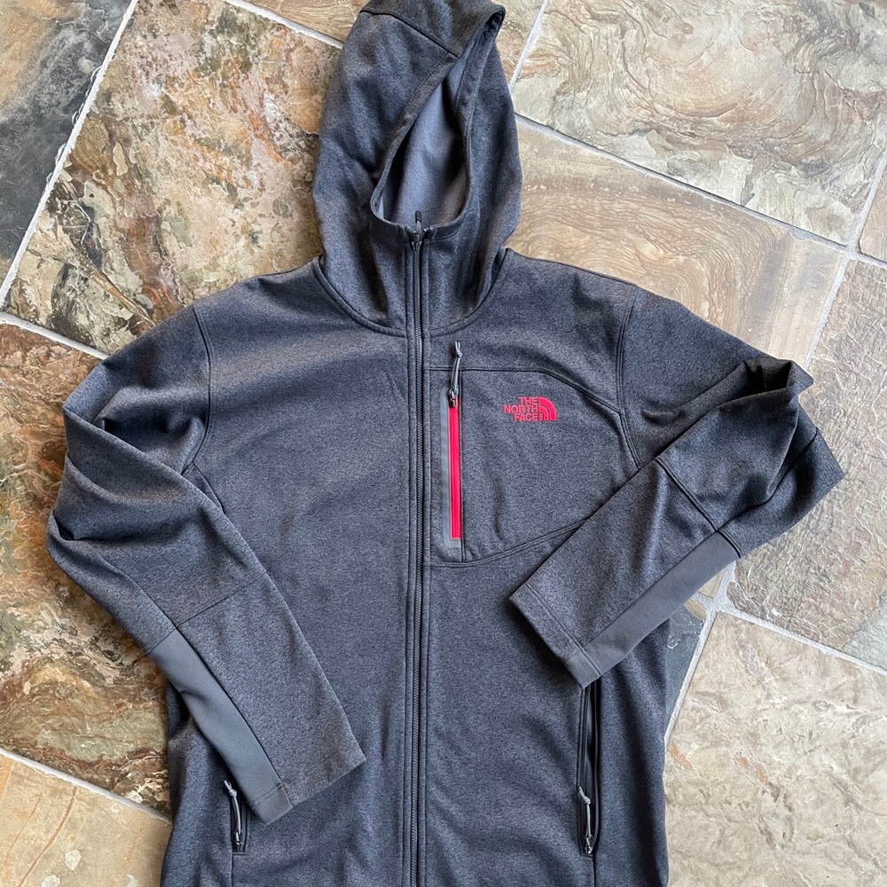 North Face Jacket Men’s Grey w/Red Accents Medium
